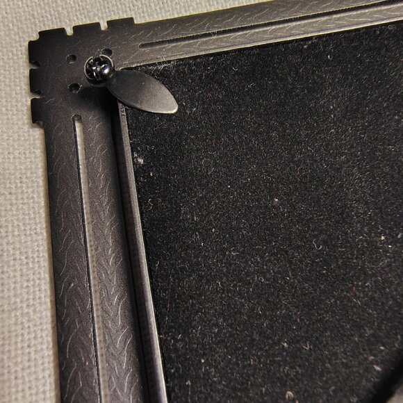 Burnes Heirloom 4x6 Metal Photo Frame Pewter Finish Wire Lattice Design Vintage - Picture 9 of 14